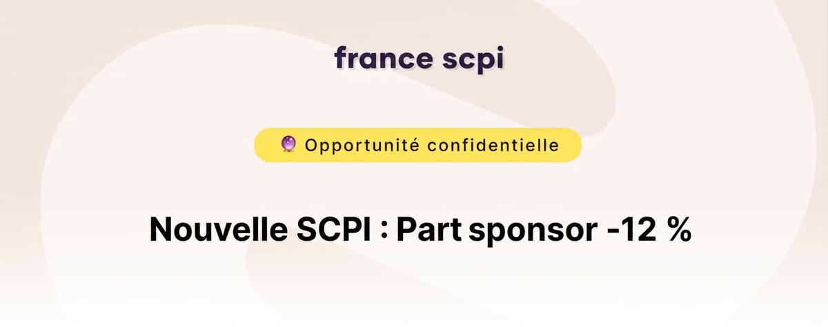 opportunité exclusive SCPI - France SCPI